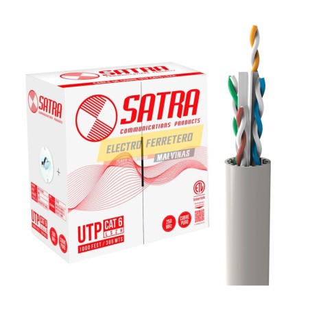 El cable sólido UTP SATRA Categoría 6 LSZH