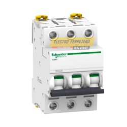 SCHNEIDER INTERRUPTOR TERMOMAGNETICO ACTI 9 IC60H 3 X 50 AMP