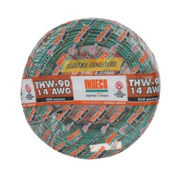 Cable THW-90+ 14AWG, 750V aislamiento PVC azul, clase 2