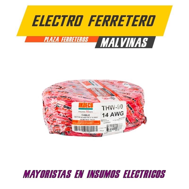 Cable THW-90+ 14AWG, 750V aislamiento PVC azul, clase 2 Cable THW-90+ 14AWG, 750V aislamiento PVC azul, clase 2