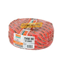 Cable THW-90+ 14AWG, 750V aislamiento PVC azul, clase 2