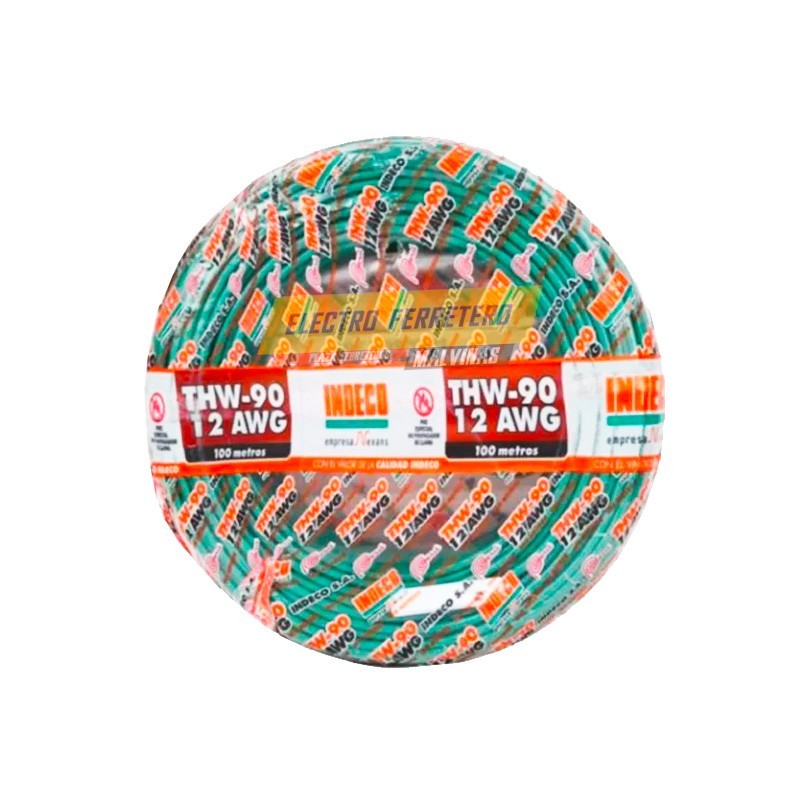 Cable THW-90+ 14AWG, 750V aislamiento PVC azul, clase 2