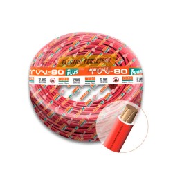 Cable TW-80 +plus 450/750 V 12 AWG Resistente a la humedad, químicos y