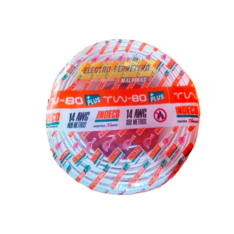 Cable TW-80 +plus 450/750 V 14 AWG Resistente a la humedad, químicos