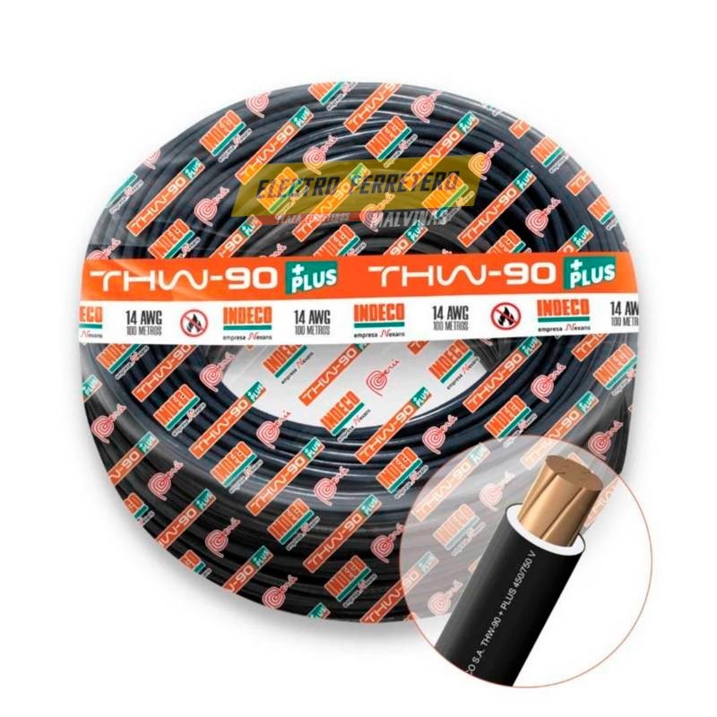 Cable TW-80 +plus 450/750 V 14 AWG Resistente a la humedad, químicos Cable TW-80 +plus 450/750 V 14 AWG Resistente a la humedad, químicos